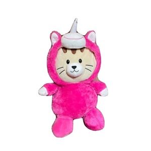 Spark Create Imagine Cat Plush In Pink Unicorn Costume 18" Stuffed Animal Kitten